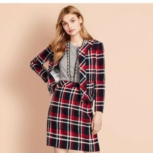 Brooks Brothers matching plaid skirt and blazer